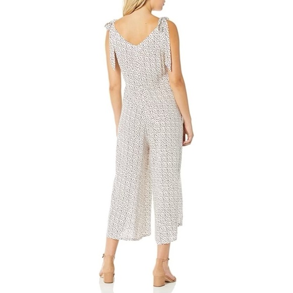 EBERJEY V Neck Felix Jordan Jumpsuit with Tie Shoulder Straps Size Medium - Picture 3 of 9